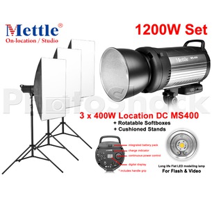 Studio Light Set - 1200W (3xMS400)