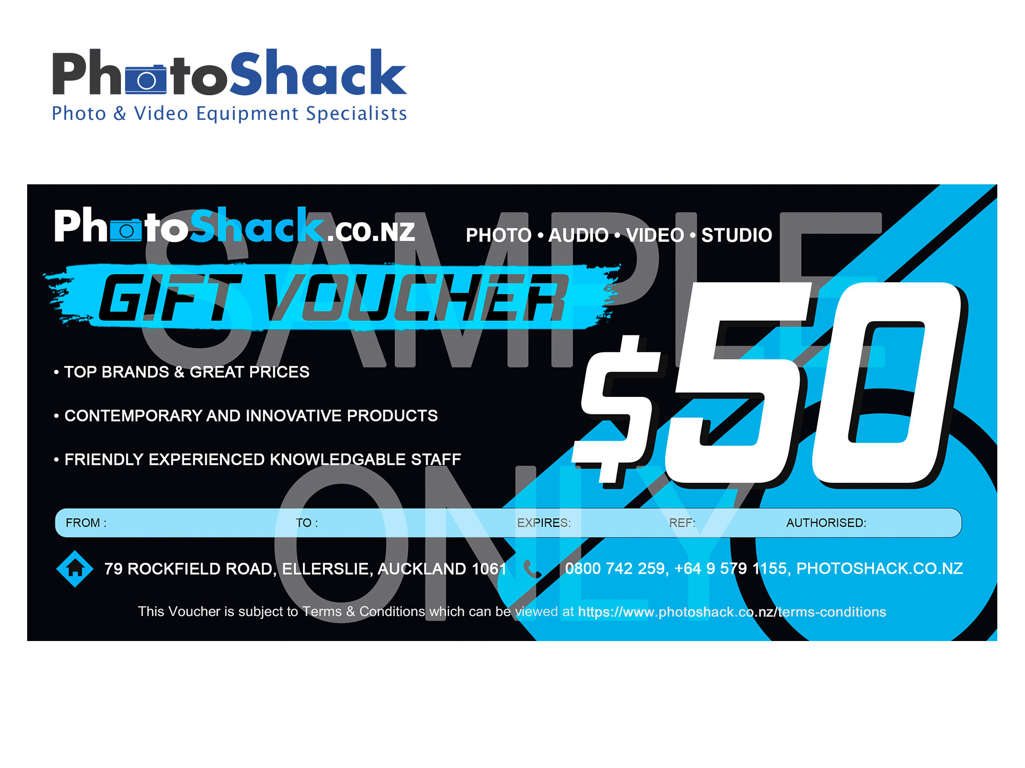 Photoshack Gift Voucher $50