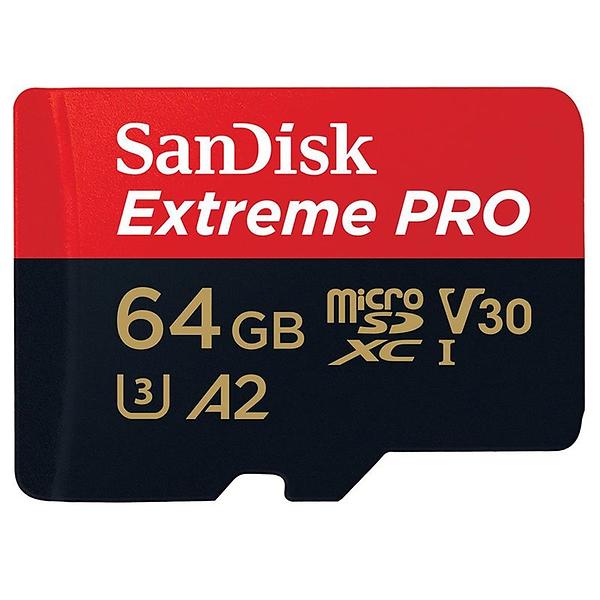 SanDisk microSD Extreme Pro UHS-3 microSDXC A2 Memory Card - 64GB