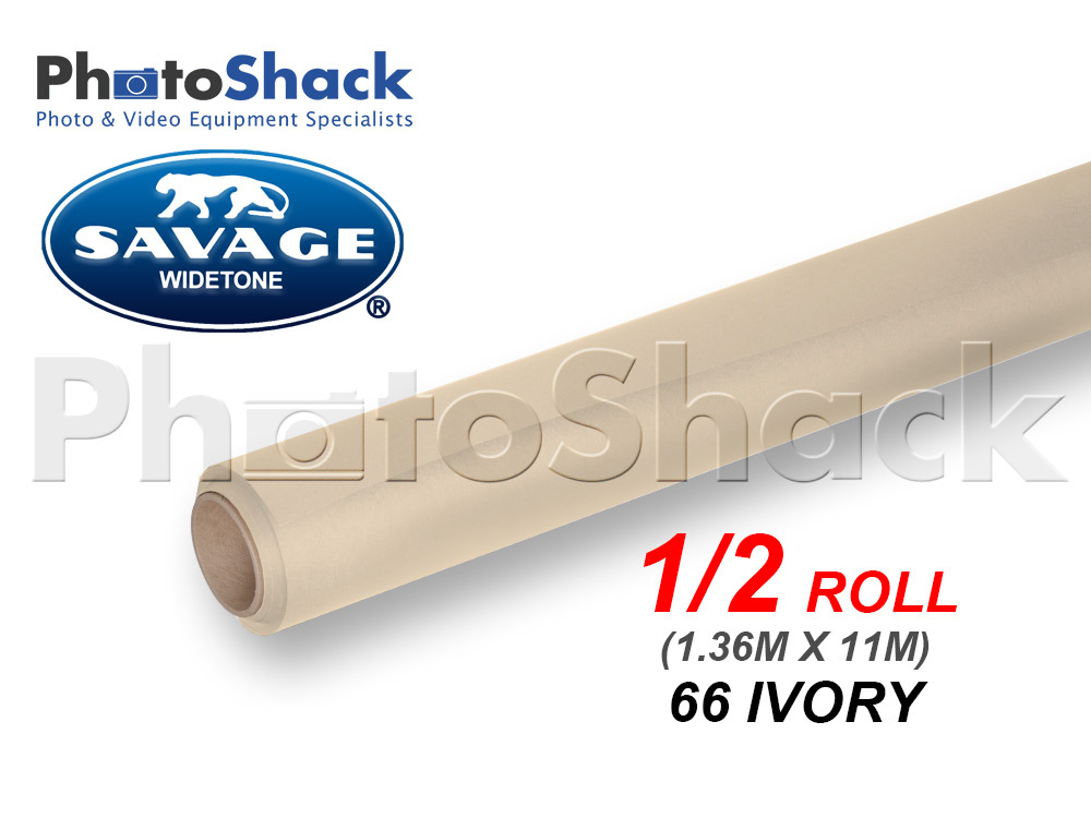 SAVAGE Paper Background Half Roll - 63 Ivory