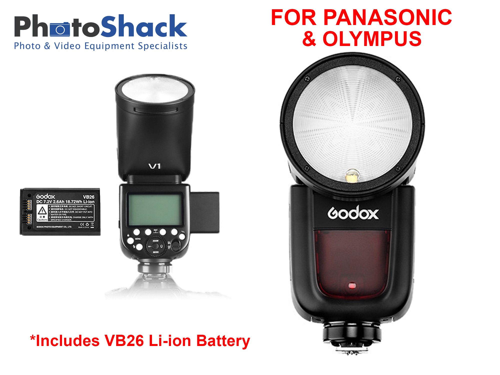 Godox V1 Flash for Panasonic/Olympus