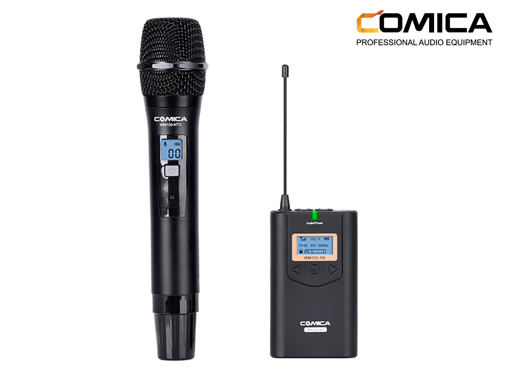 Comica CVM-WM100H Professional Wireless Handhold Microphone 48 Channels 100M