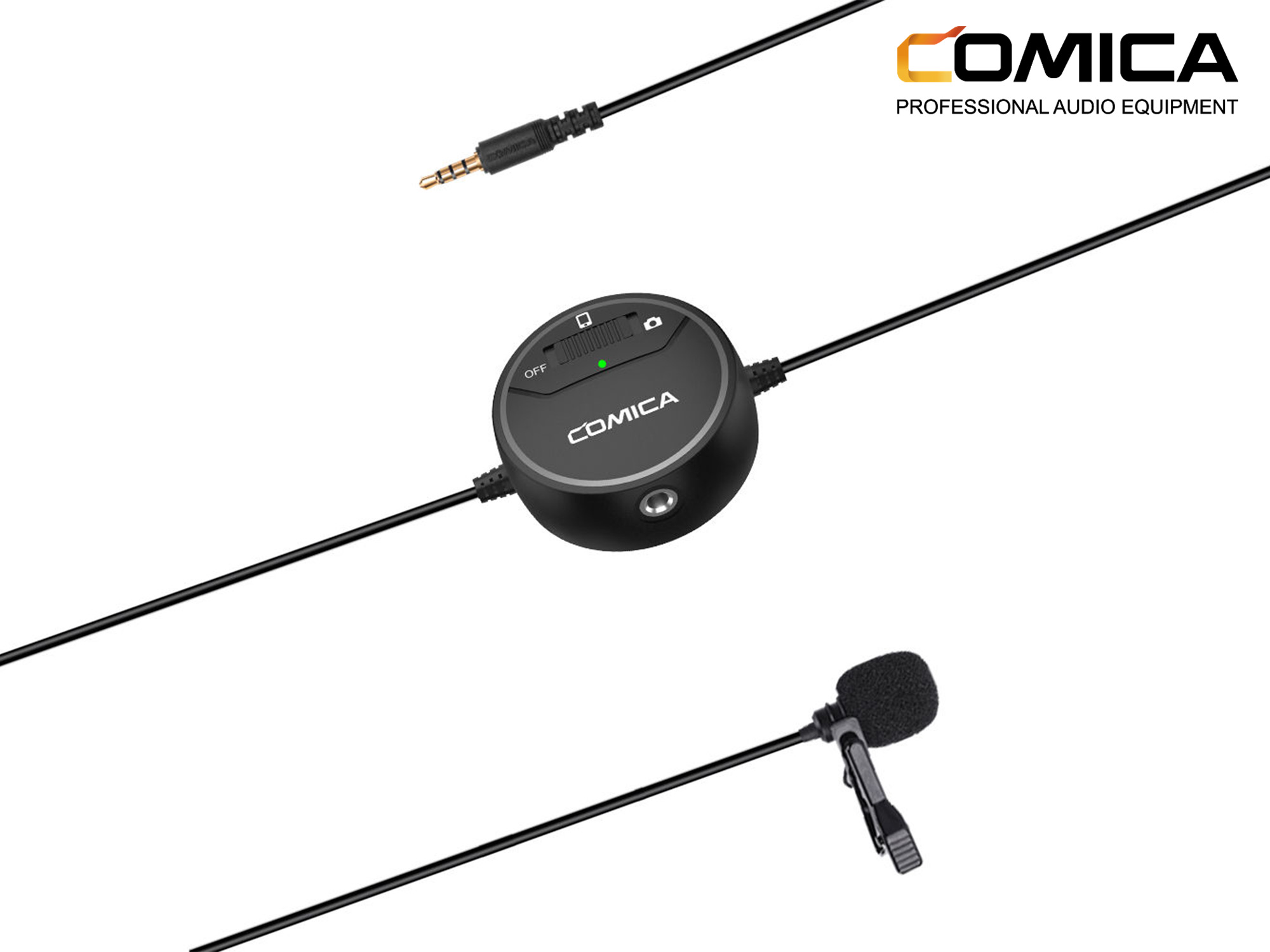 Comica Audio SIG.LAV V03 Omnidirectional Lavalier Microphone with Monitoring for DSLR Cameras and Smartphones