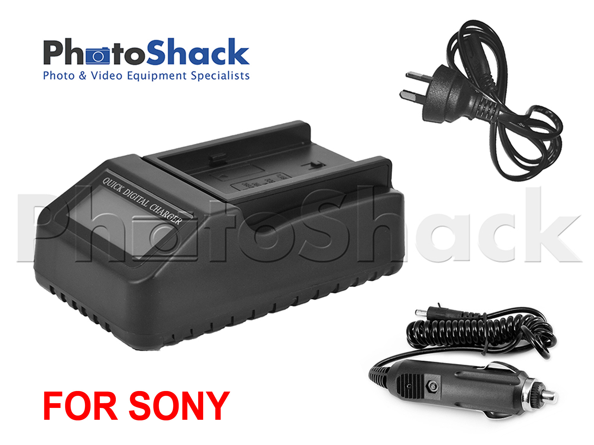 Multifunction Digital Charger with LCD Display & NZ power plug For Sony
