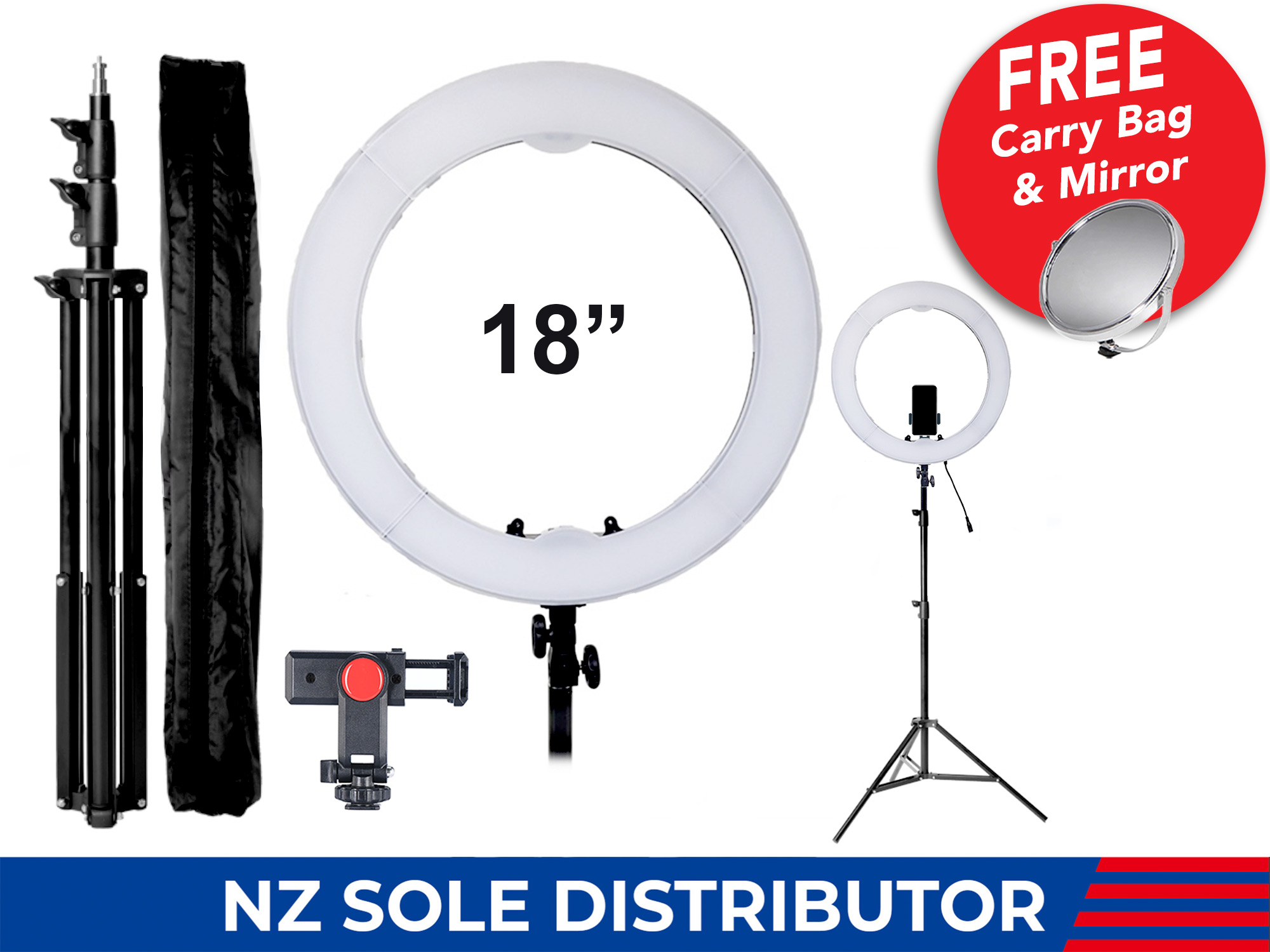 Mettle RL18i Ring Light Set - With Stand
