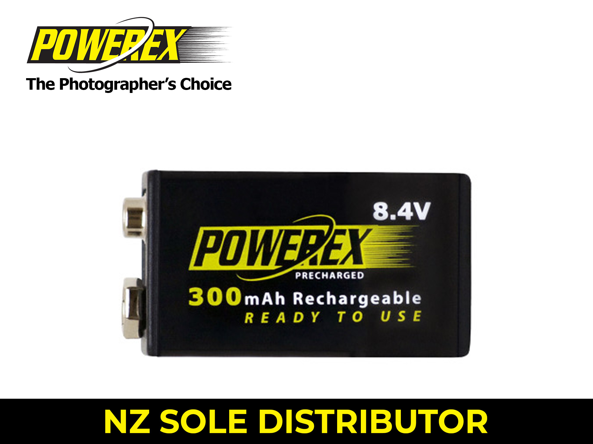 Maha Powerex PRECHARGED - 8.4V Battery - 300mAh