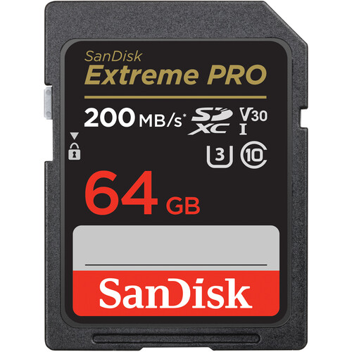Sandisk Extreme Pro SDHC/SDXC - 64GB 200MB/s