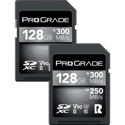 ProGrade Digital 128GB UHS-II SDXC Memory Card - 2 PACK
