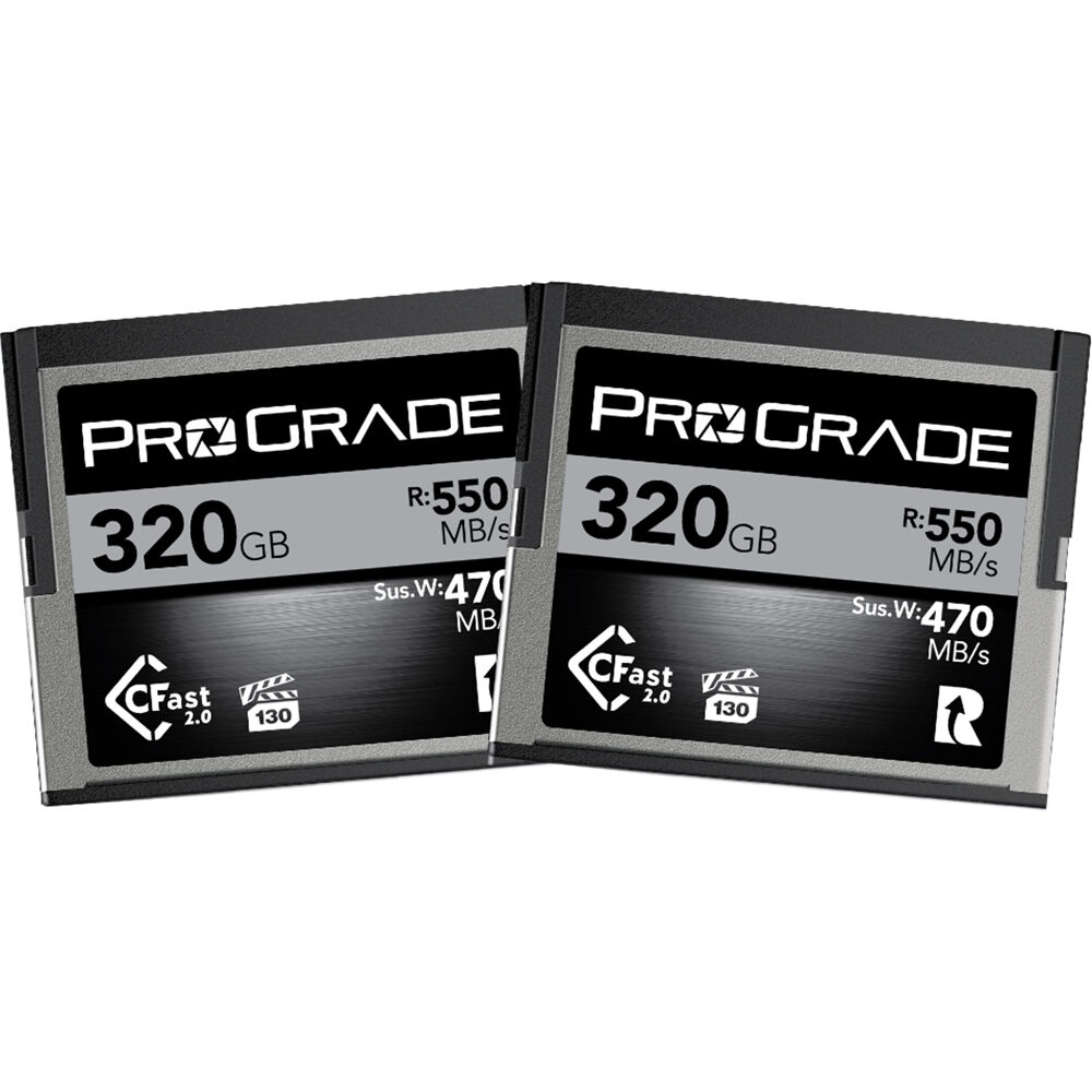 ProGrade Digital 320GB CFast 2.0 Cobalt Memory Card - 2 PACK