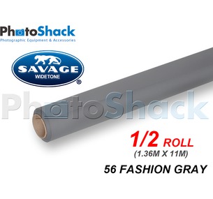 SAVAGE Paper Background Half Roll - 56 Fashion Gray