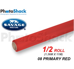 SAVAGE Paper Backdrop Half Roll - 08 Primary Red