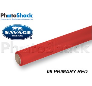 SAVAGE Paper Backdrop Roll - 08 Primary Red