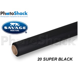 SAVAGE Paper Background Roll - 20 Super Black