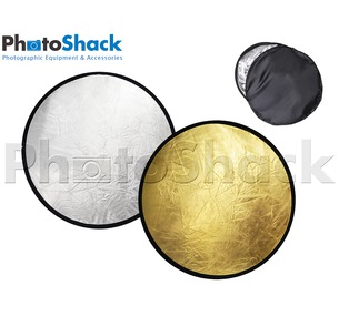 2 in 1 Reflector Light Disc (Silver & Gold) 80cm