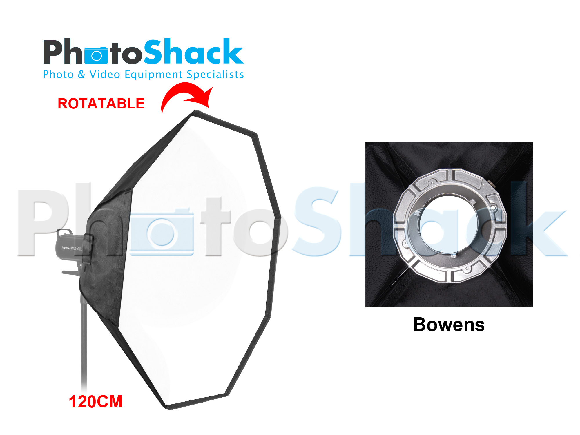 SOFTBOX for STUDIO LIGHTS (Octagonal 120 cm) - Bowens Adapter