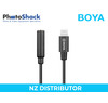 Boya BYK3 3.5mm Female TRRS to Male Lightning Adapter Cable (For IOS devices)