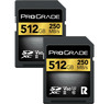 ProGrade Digital 512GB UHS-II SDXC Memory Card - 2 PACK