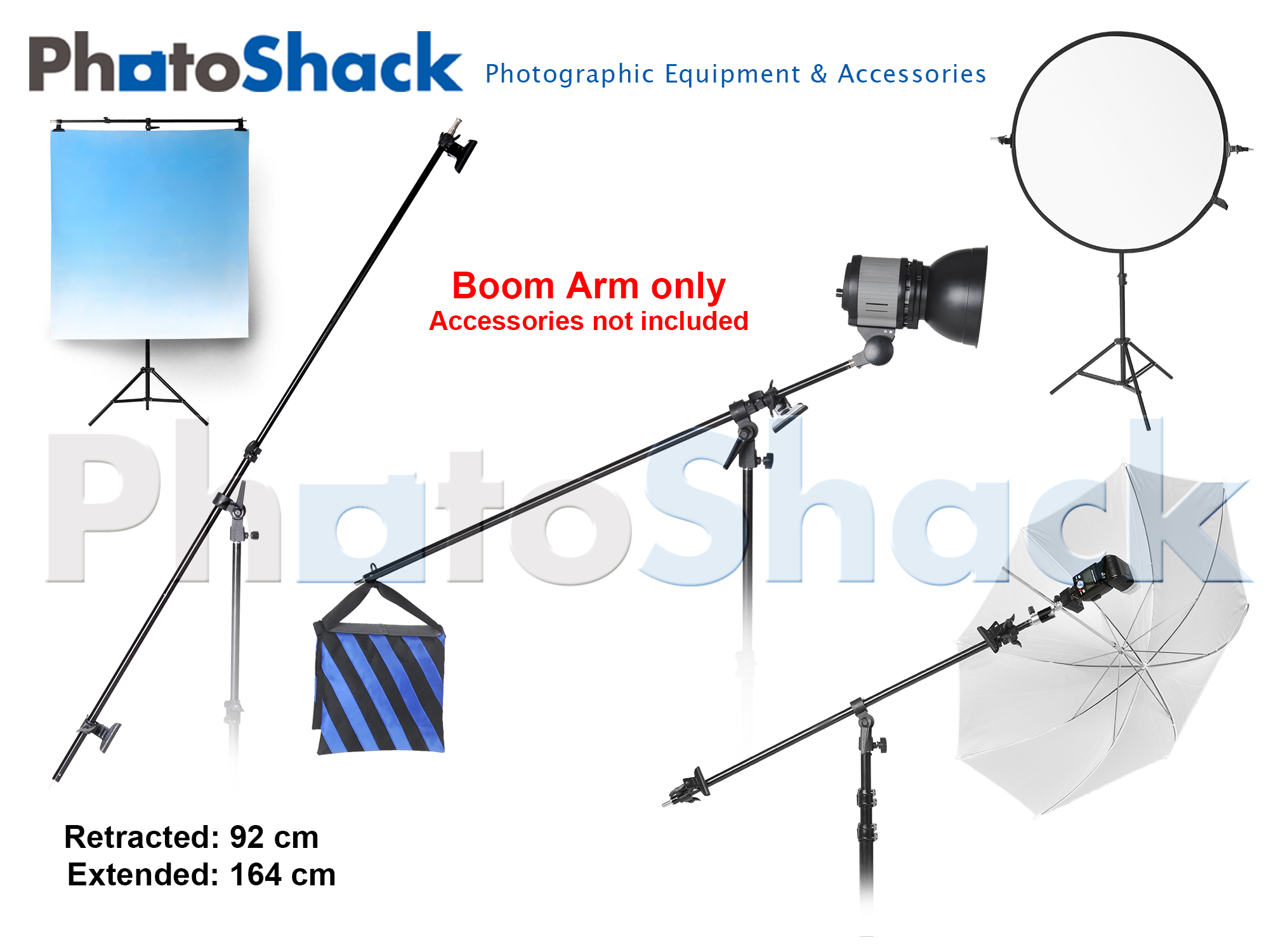 Boom Arm Reflector / Backdrop Holder