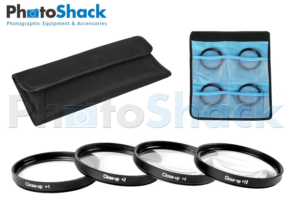 Close up Macro Lens Filter set (+1, +2, +4, +10) - 55mm