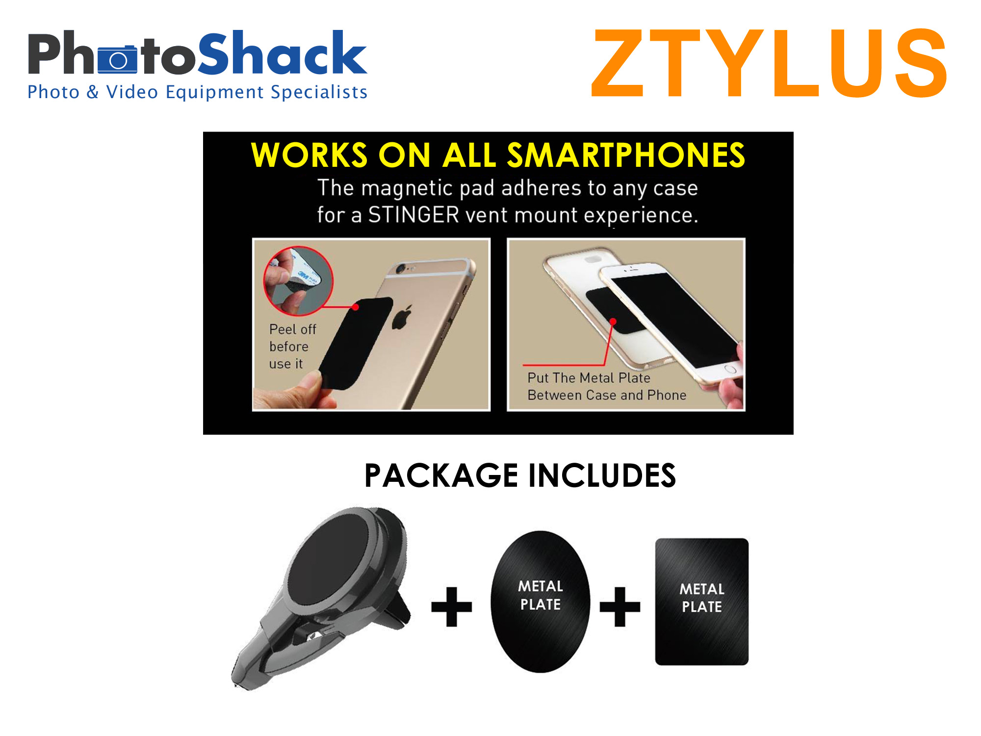 Ztylus Stinger - Car Vent Mount Phone Holder Emergency Tool