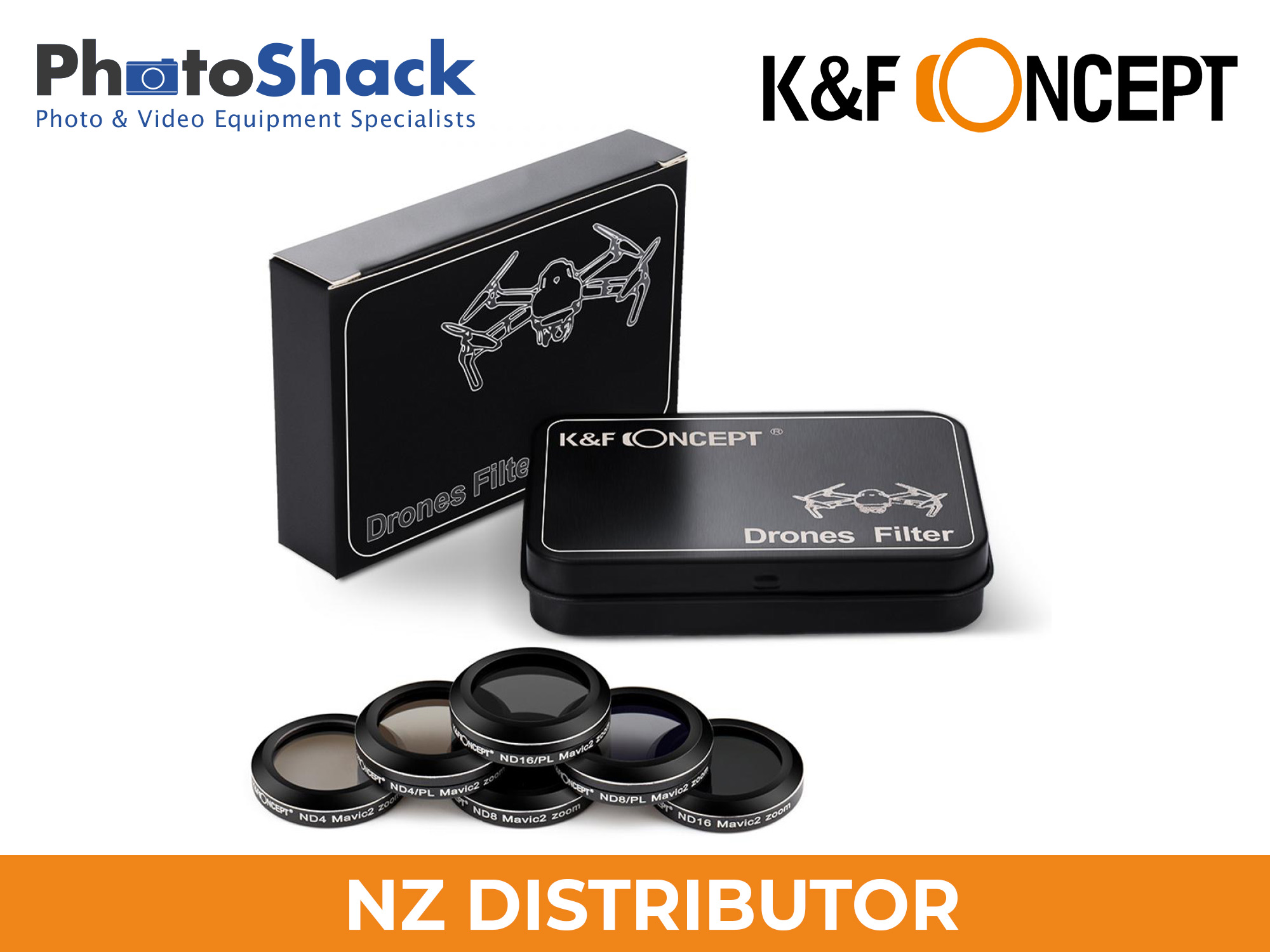 Filter Kit for DJI Mavic 2 Zoom Drone Camera (ND4 ND8 ND16 ND4/CPL ND8/CPL ND16/CPL)