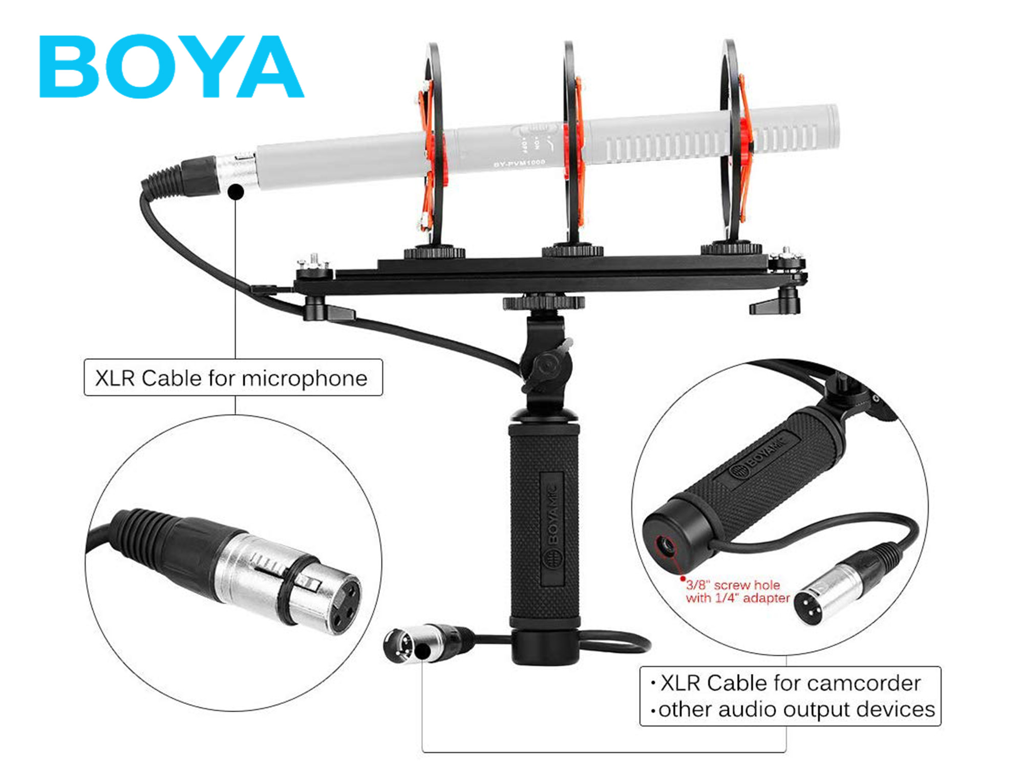 Boya BY-WS1000 Professional Windshield and Suspension System