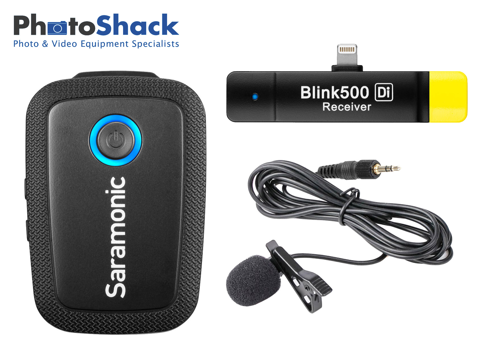 Saramonic Blink 500 B3 Digital Wireless Omni Lavalier Microphone System for Lightning iOS Devices 