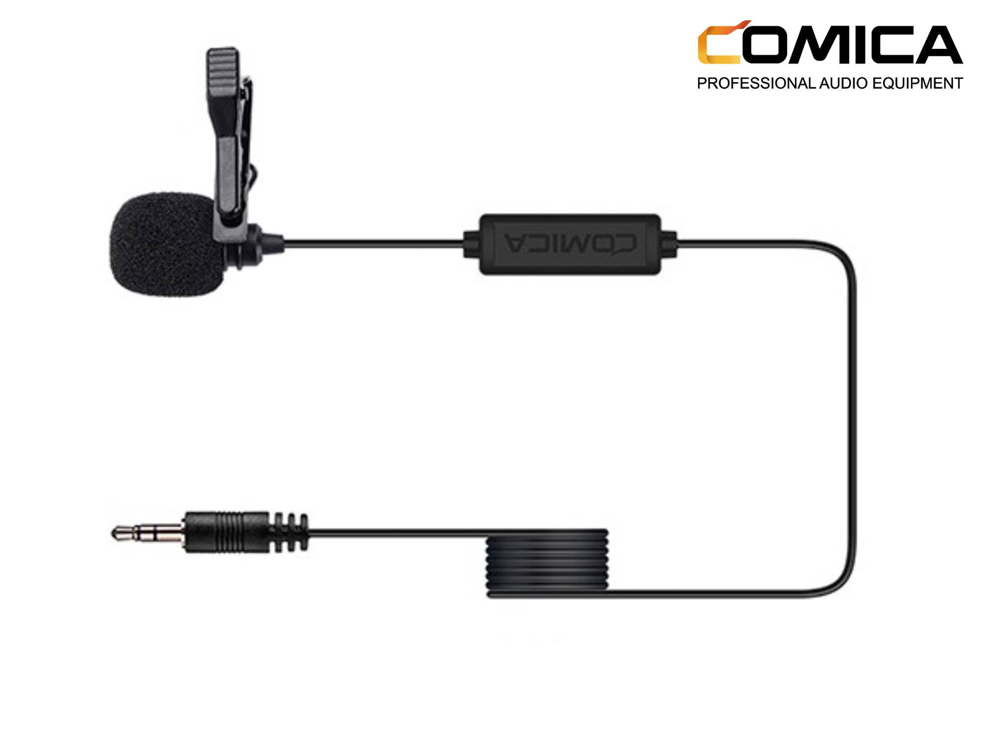COMICA CVM-V01CP Lavalier 2.5M Microphone for Camera/GoPro