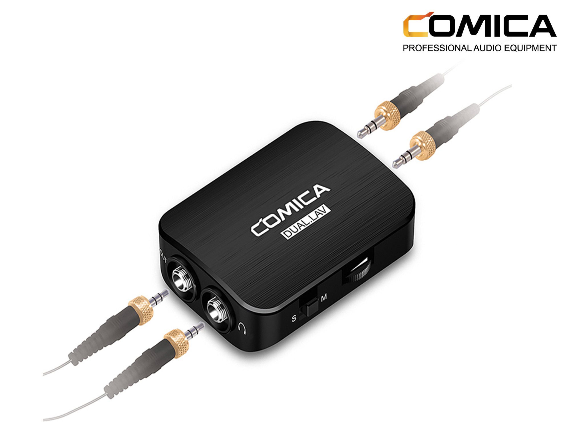Comica Audio Omnidirectional Dual Lavalier Microphone Kit for DSLR and Smartphones