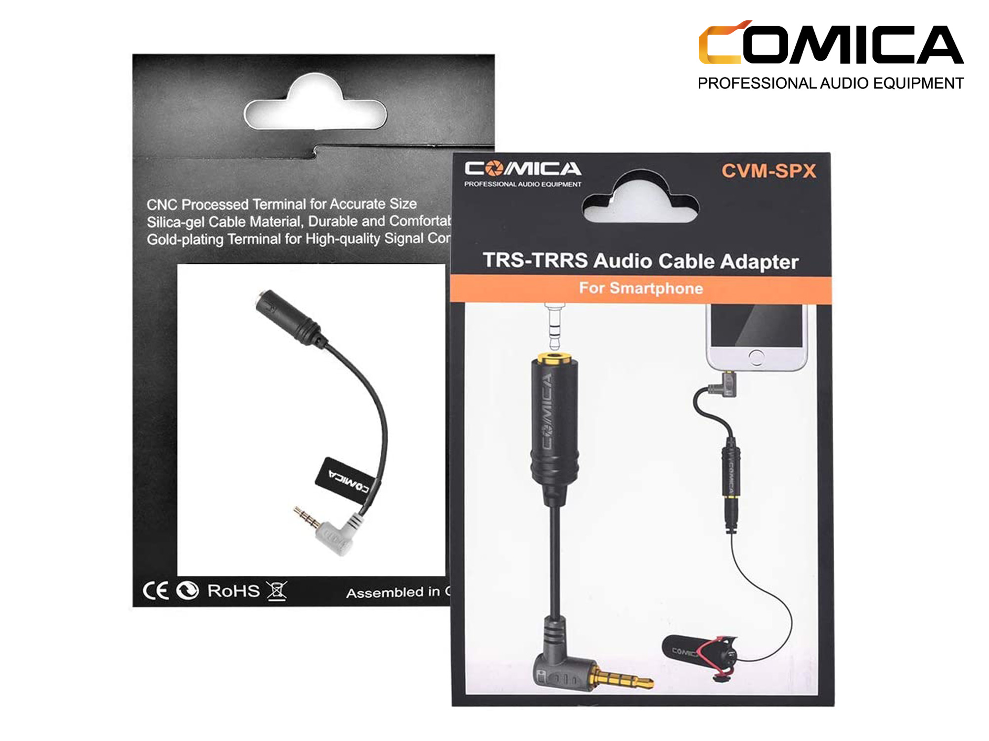 Comica Audio TRS-TRRS Audio Cable Adapter For Smartphone