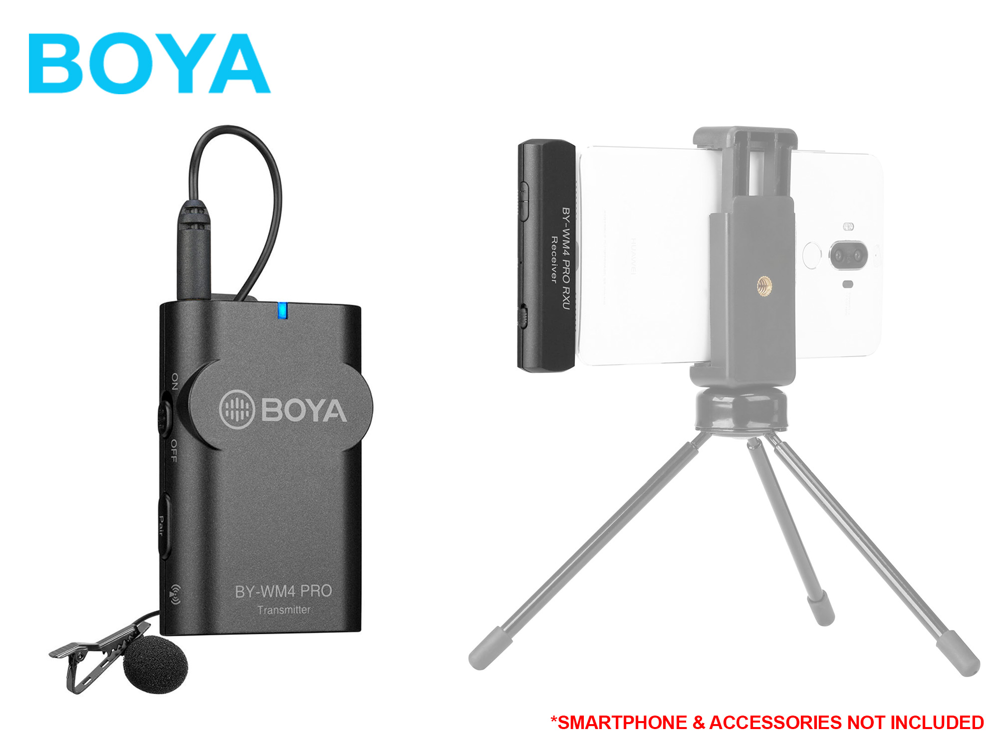 Boya BY-WM4 PRO K5 2.4 GHz Wireless Microphone System For Android and other Type-C devices