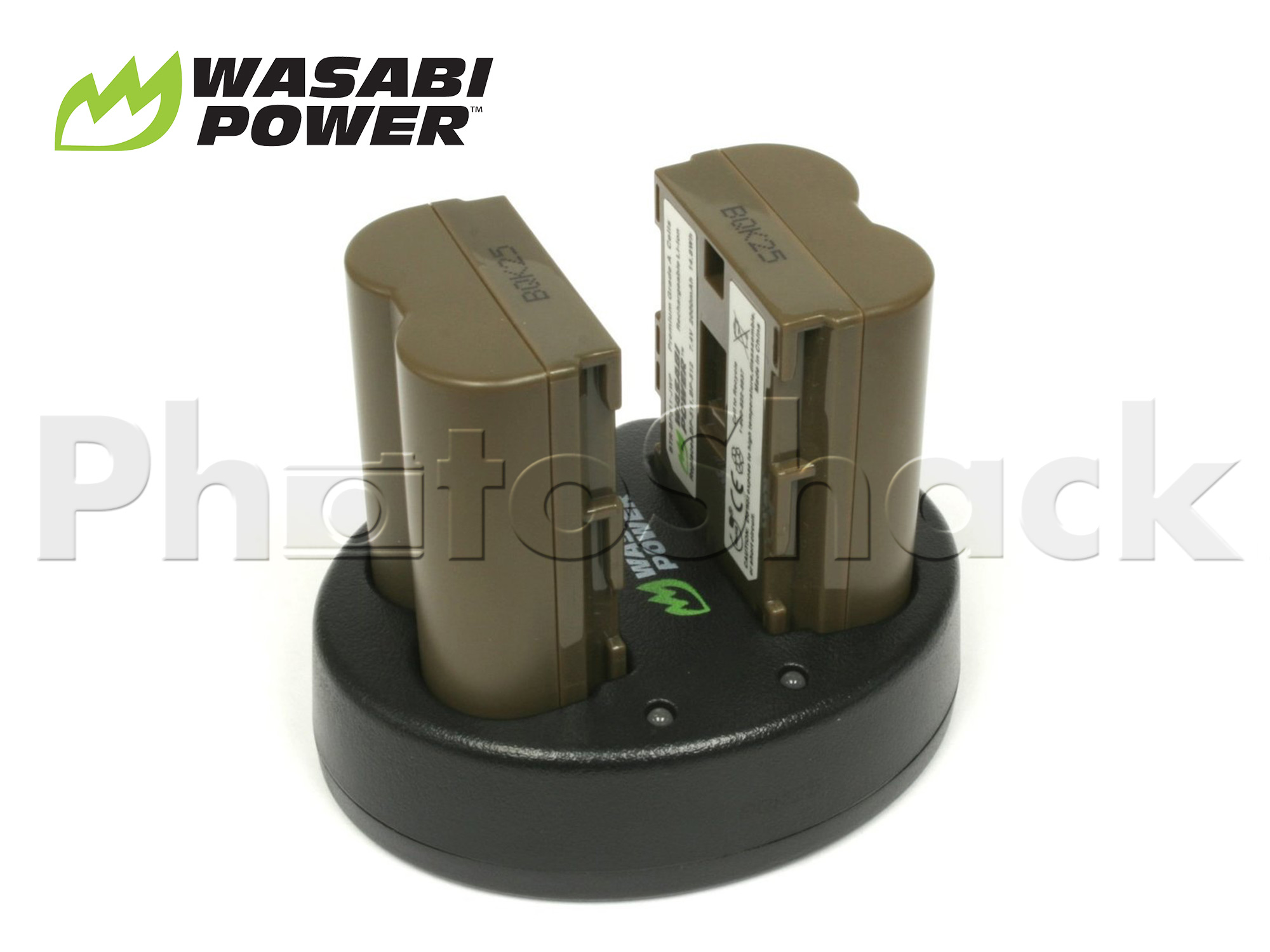 BP511 Battery for Canon BP-511(2 Pack + Dual Charger) - Wasabi Power