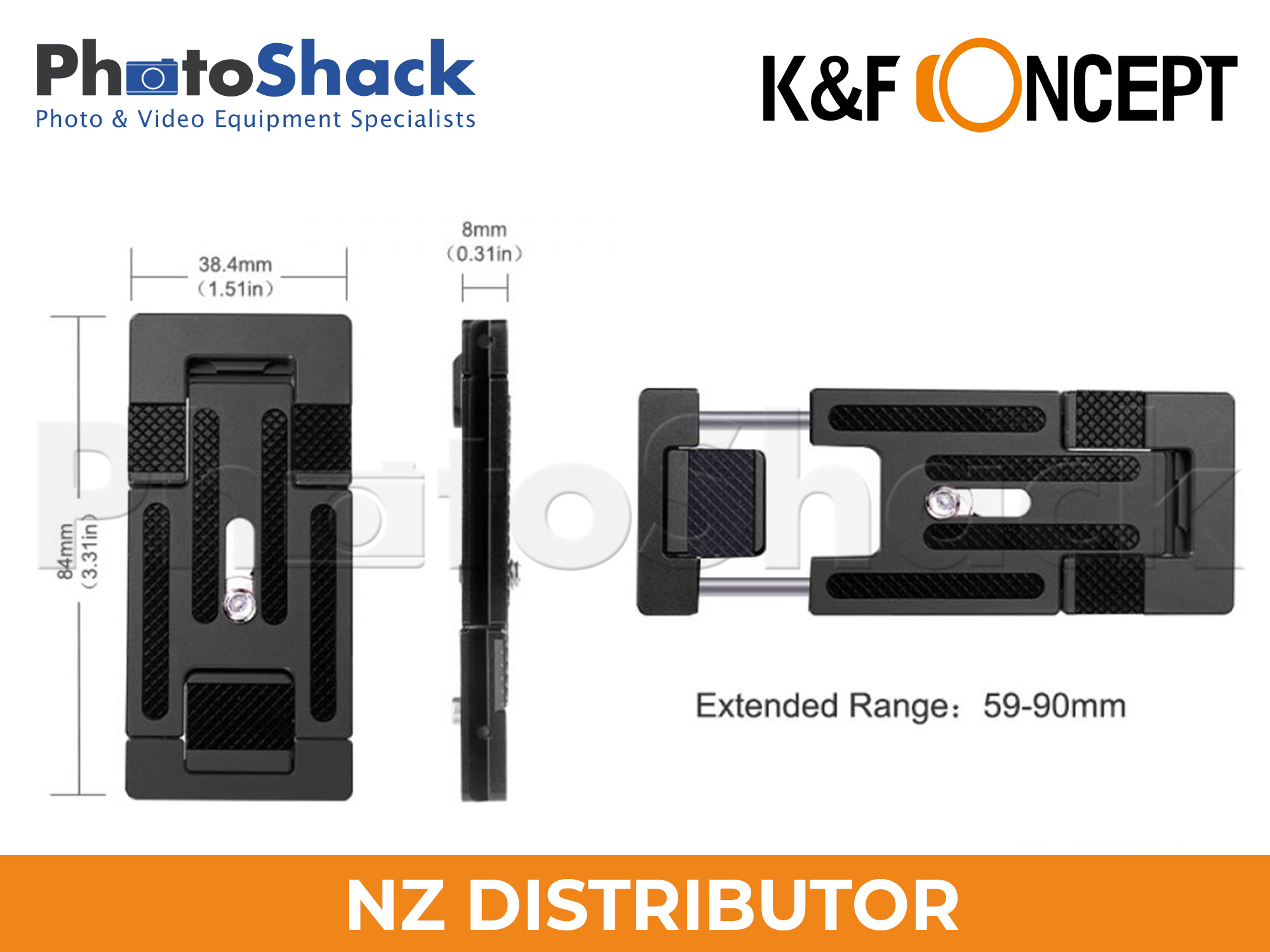 K&F All-in-one Quick Release Plate for Cameras and Smartphones