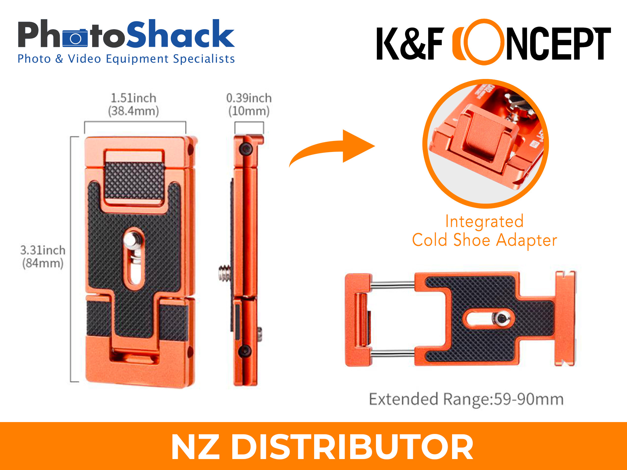 K&F All-in-one Quick Release Plate for Cameras and Smartphones