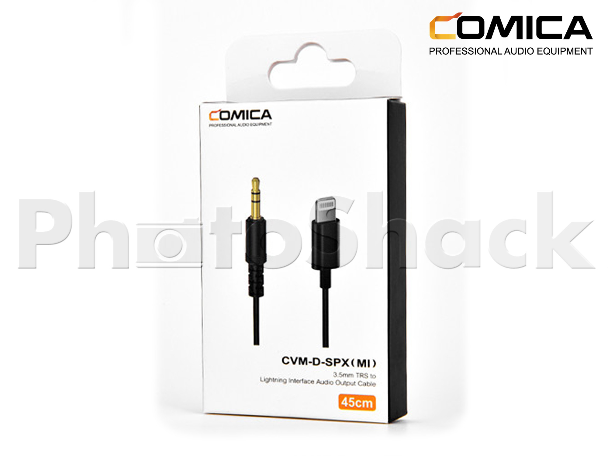 Comica Audio 3.5mm TRS to Lightning Connector for iPhone & Apple Devices