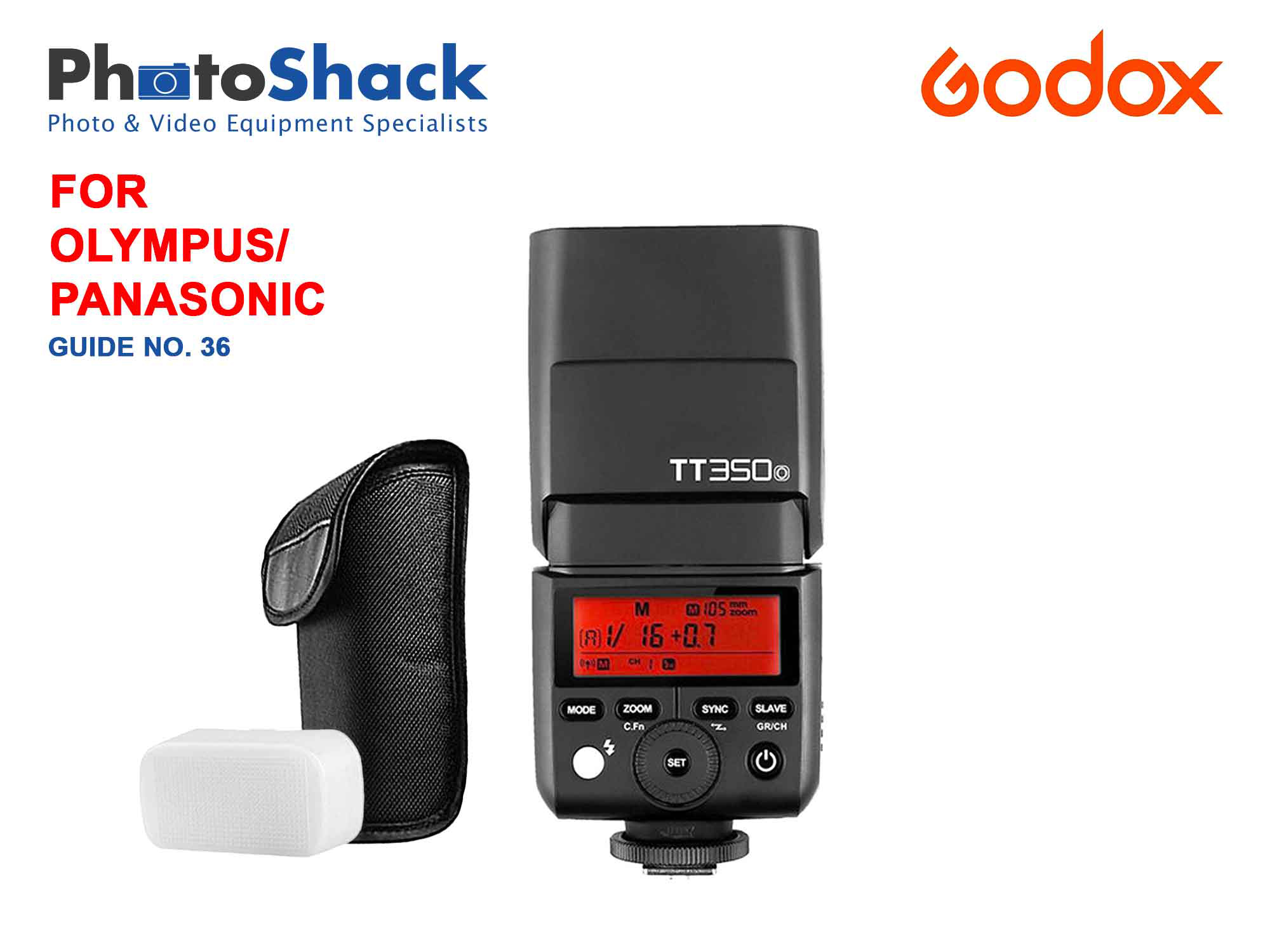 Godox TT350O Mini Thinklite TTL Flash for Olympus Panasonic