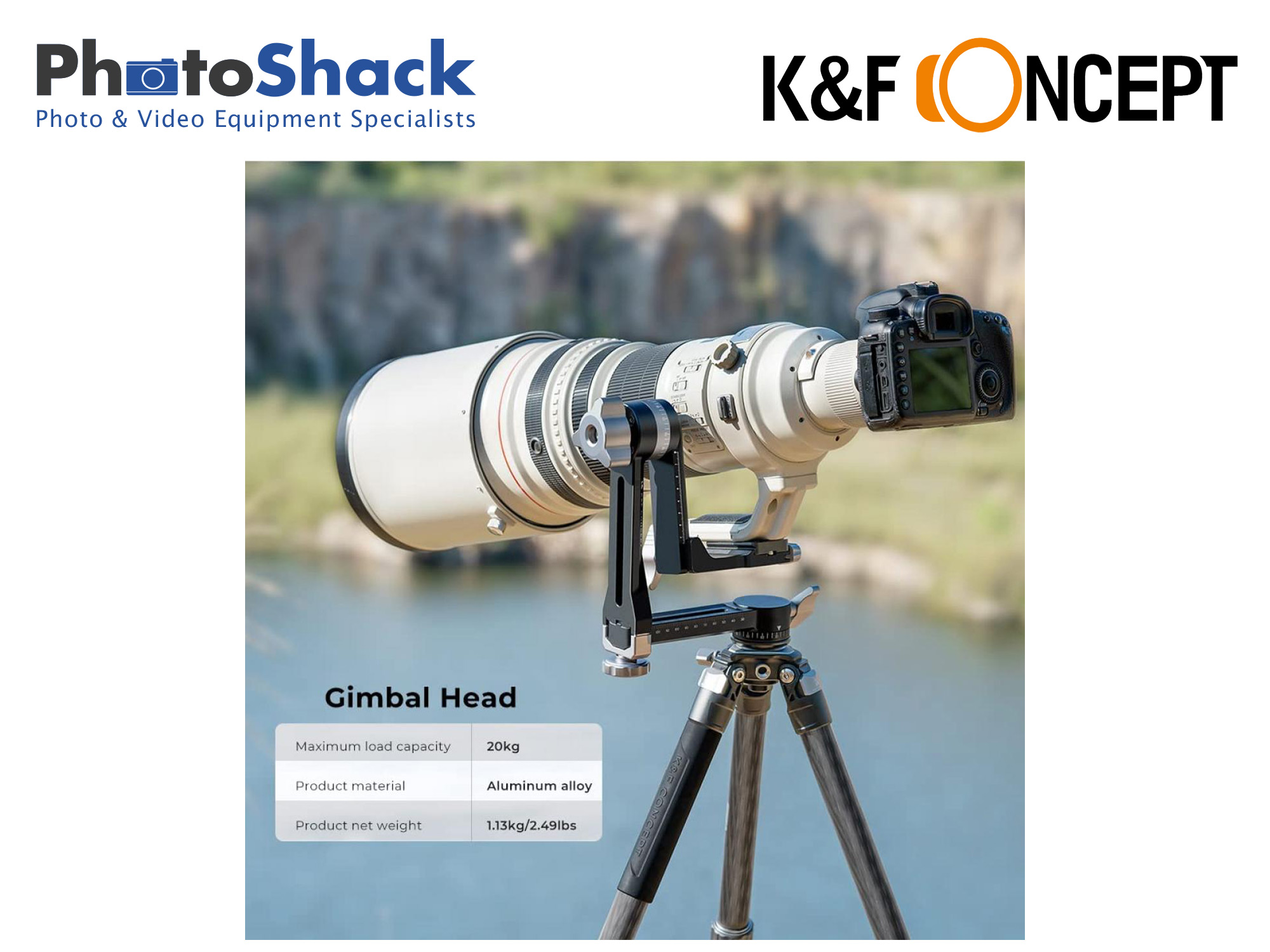 K&F Concept Tripod Gimbal Head KF31.052