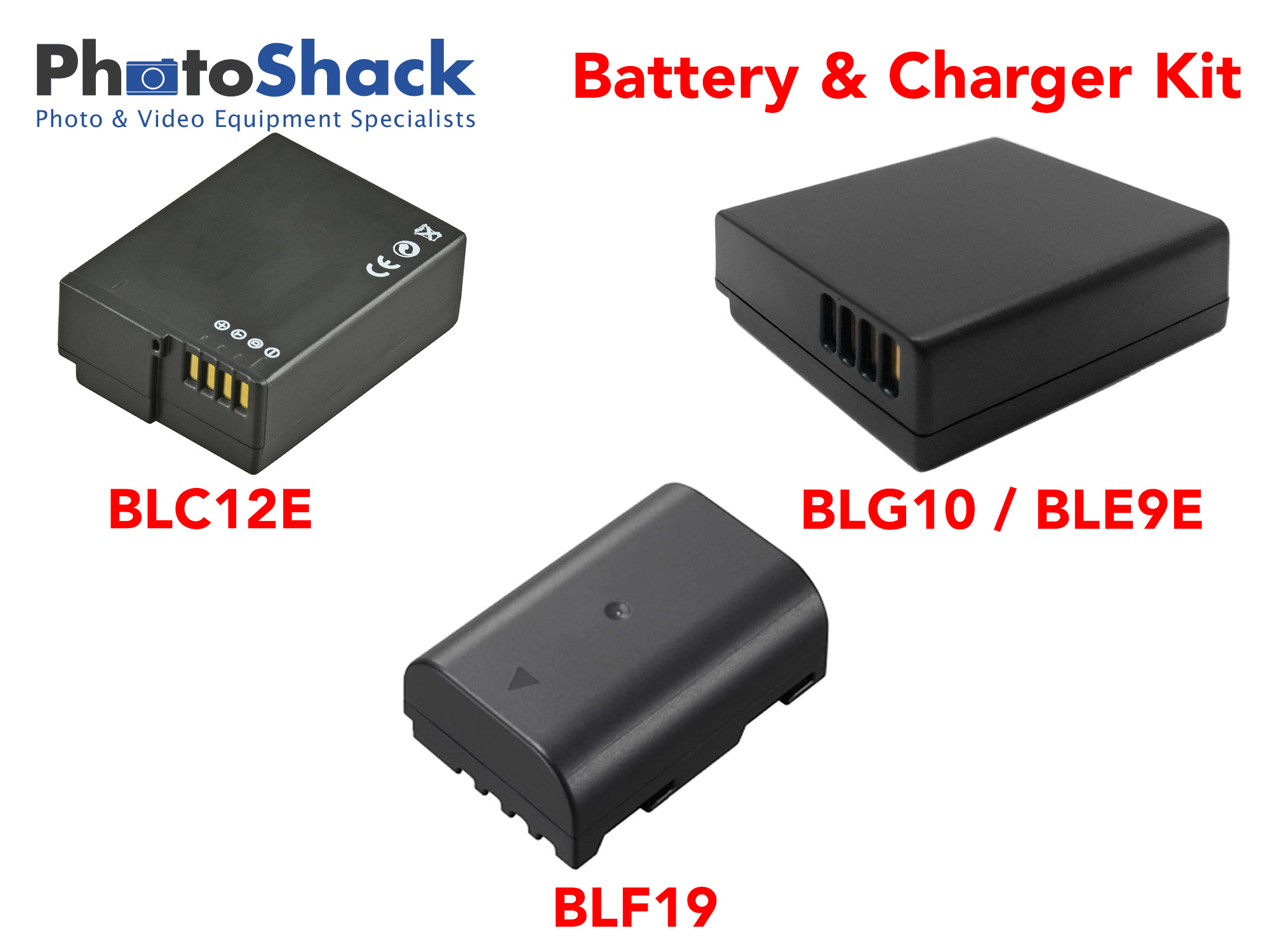 Charger & Battery Kit for Panasonic / Lumix Cameras