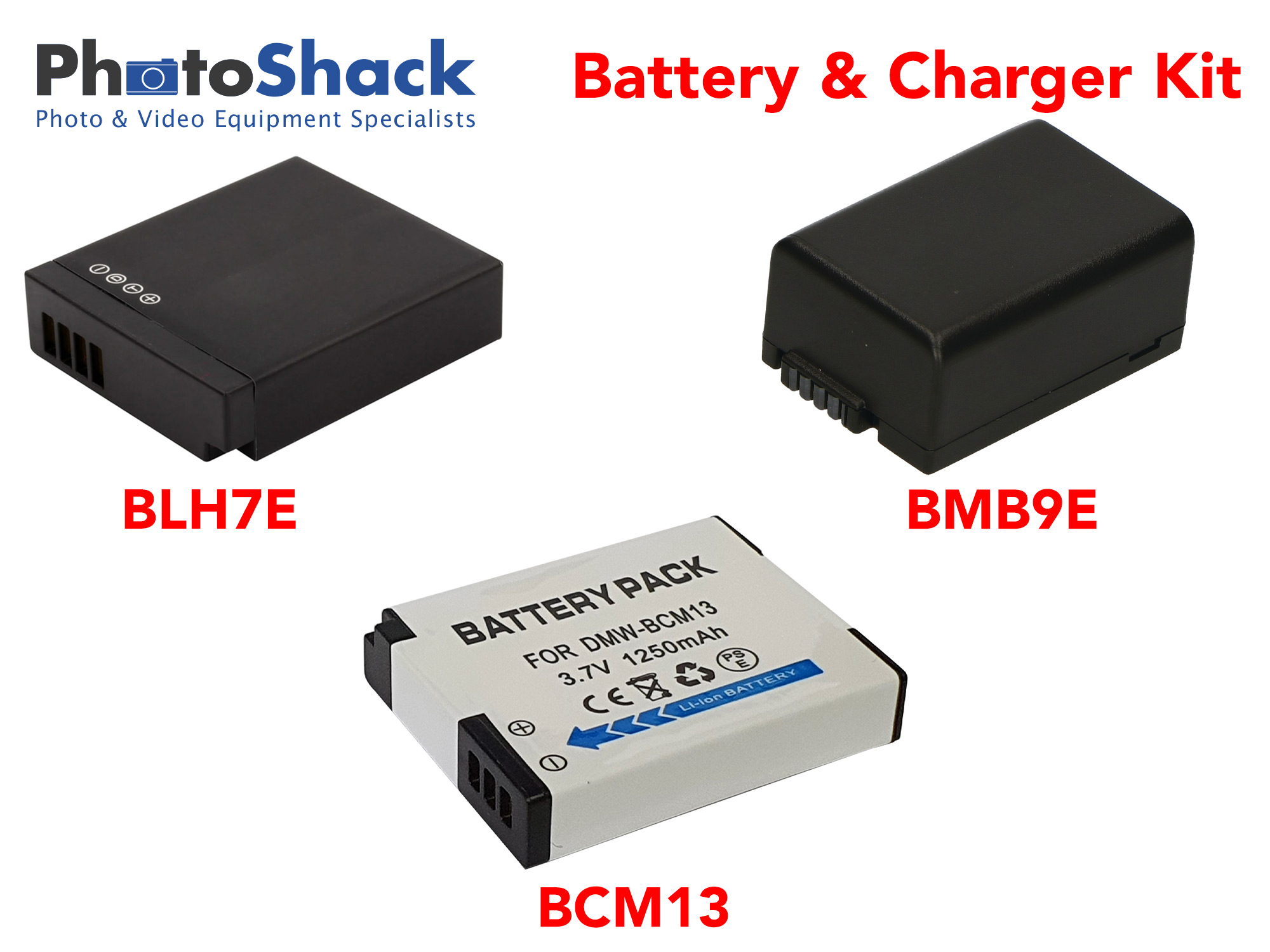 Charger & Battery Kit for Panasonic / Lumix Cameras