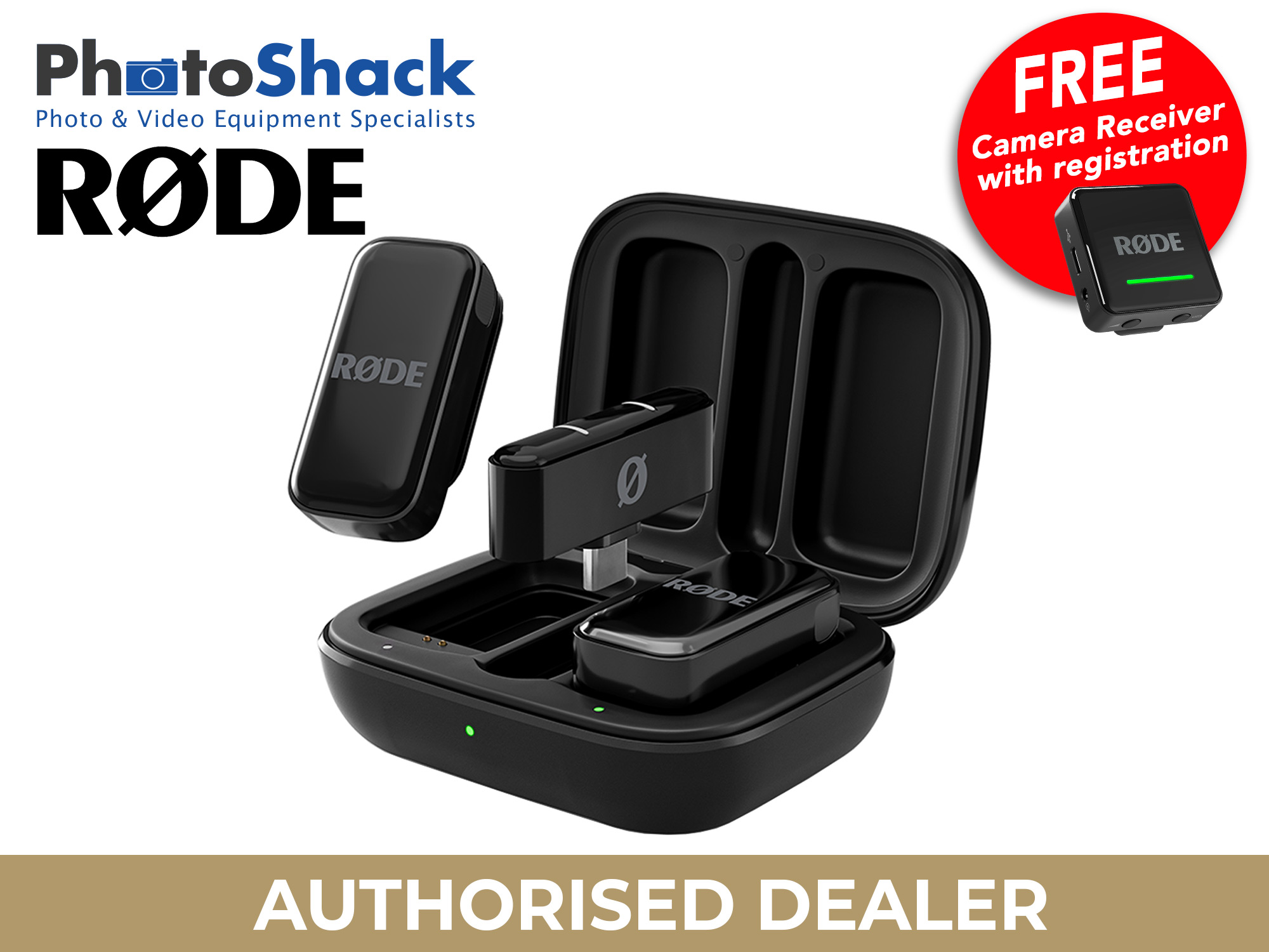 RODE WIME Micro Compact Wireless Microphone Audio System For USB-C - Black