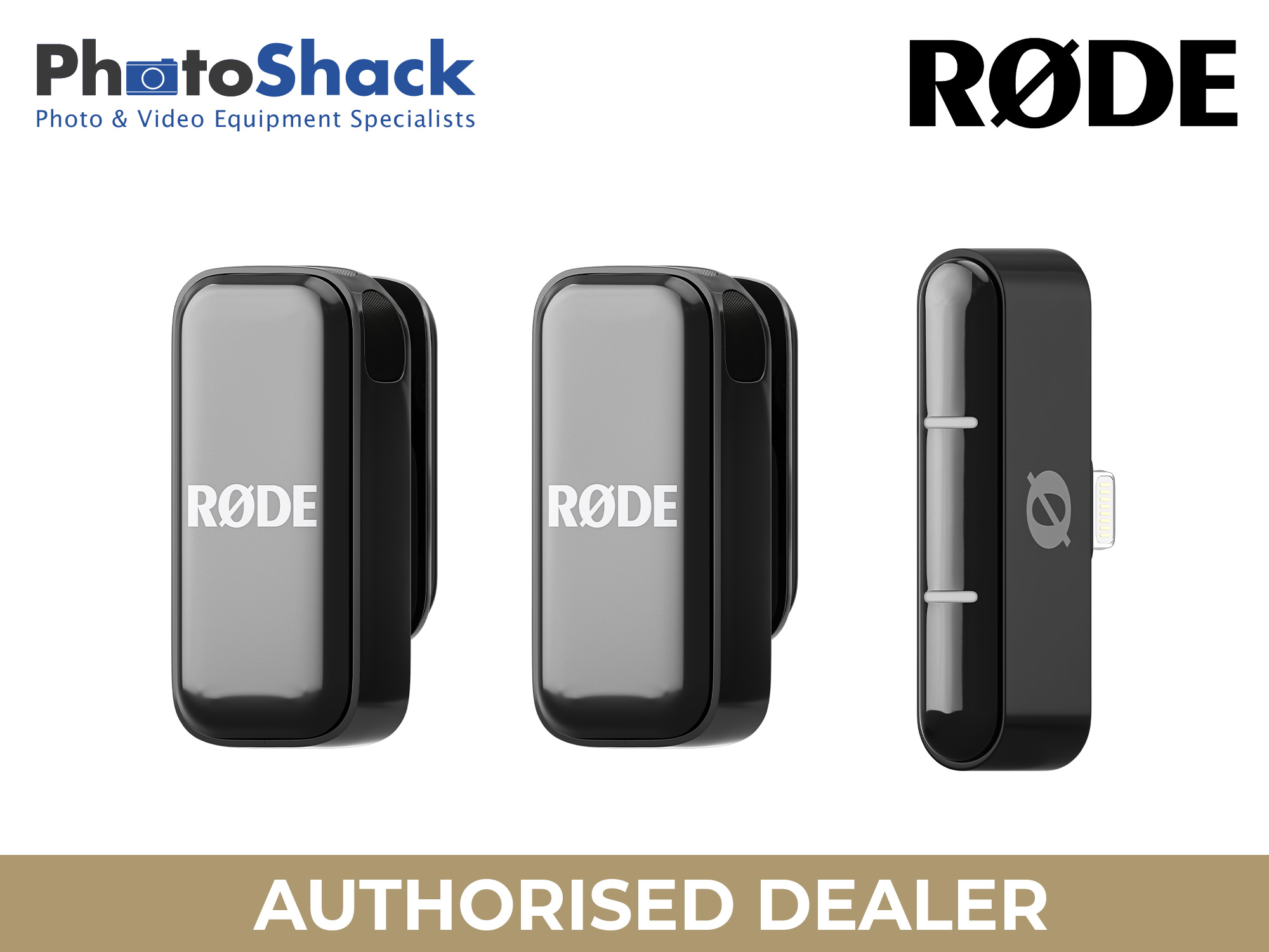 RODE WIME Micro Compact Wireless Microphone Audio System For Apple (Lightning) - Black