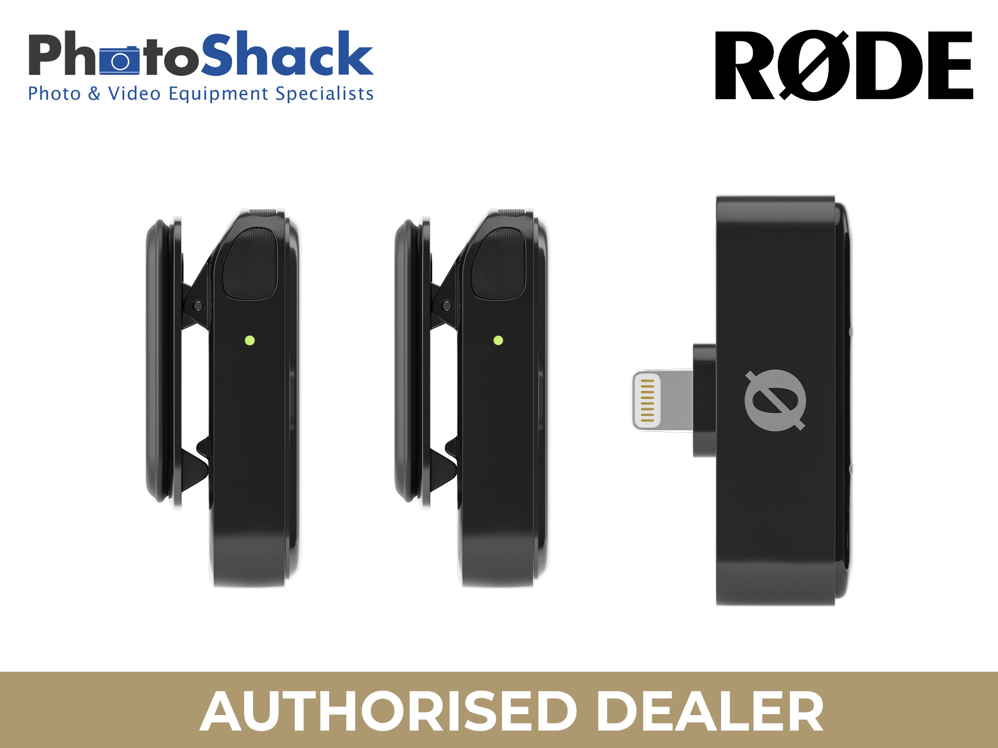 RODE WIME Micro Compact Wireless Microphone Audio System For Apple (Lightning) - Black