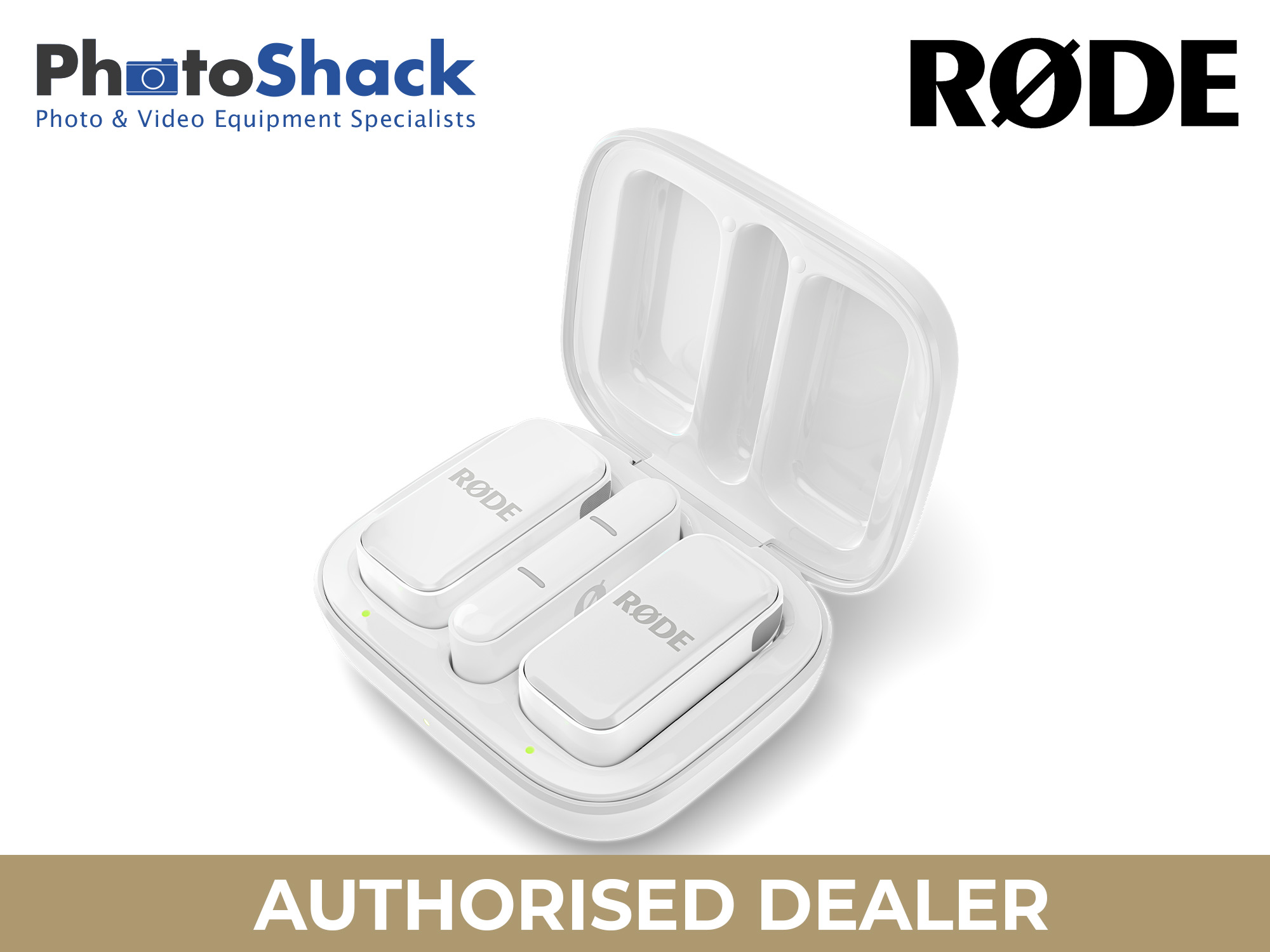 RODE WIME Micro Compact Wireless Microphone Audio System For Apple (Lightning) - White