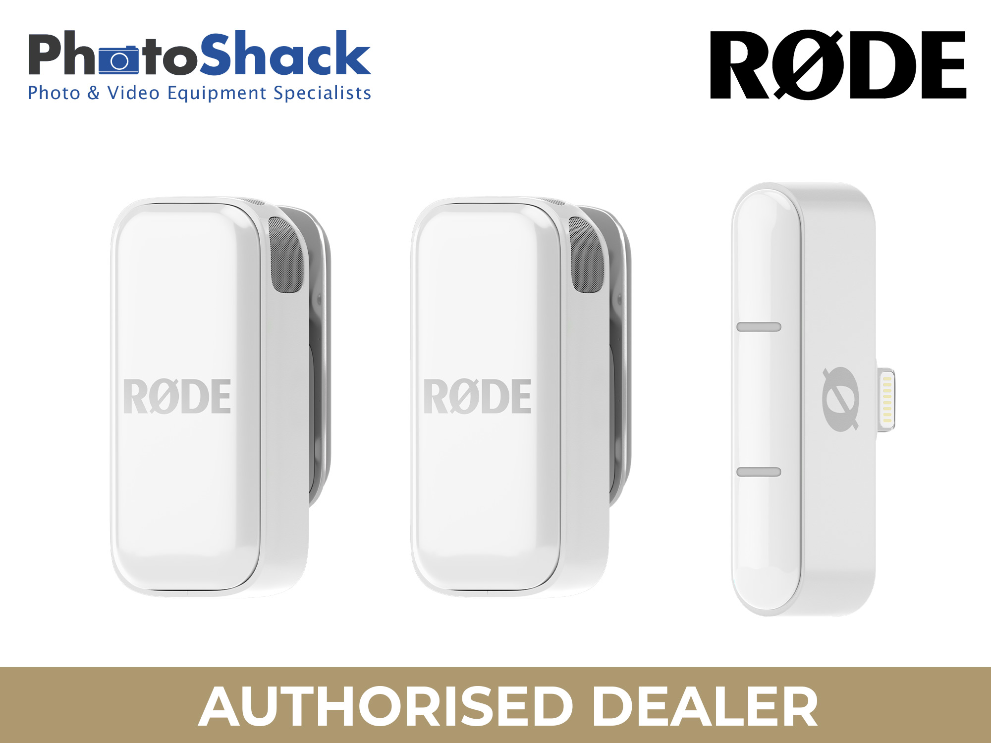 RODE WIME Micro Compact Wireless Microphone Audio System For Apple (Lightning) - White