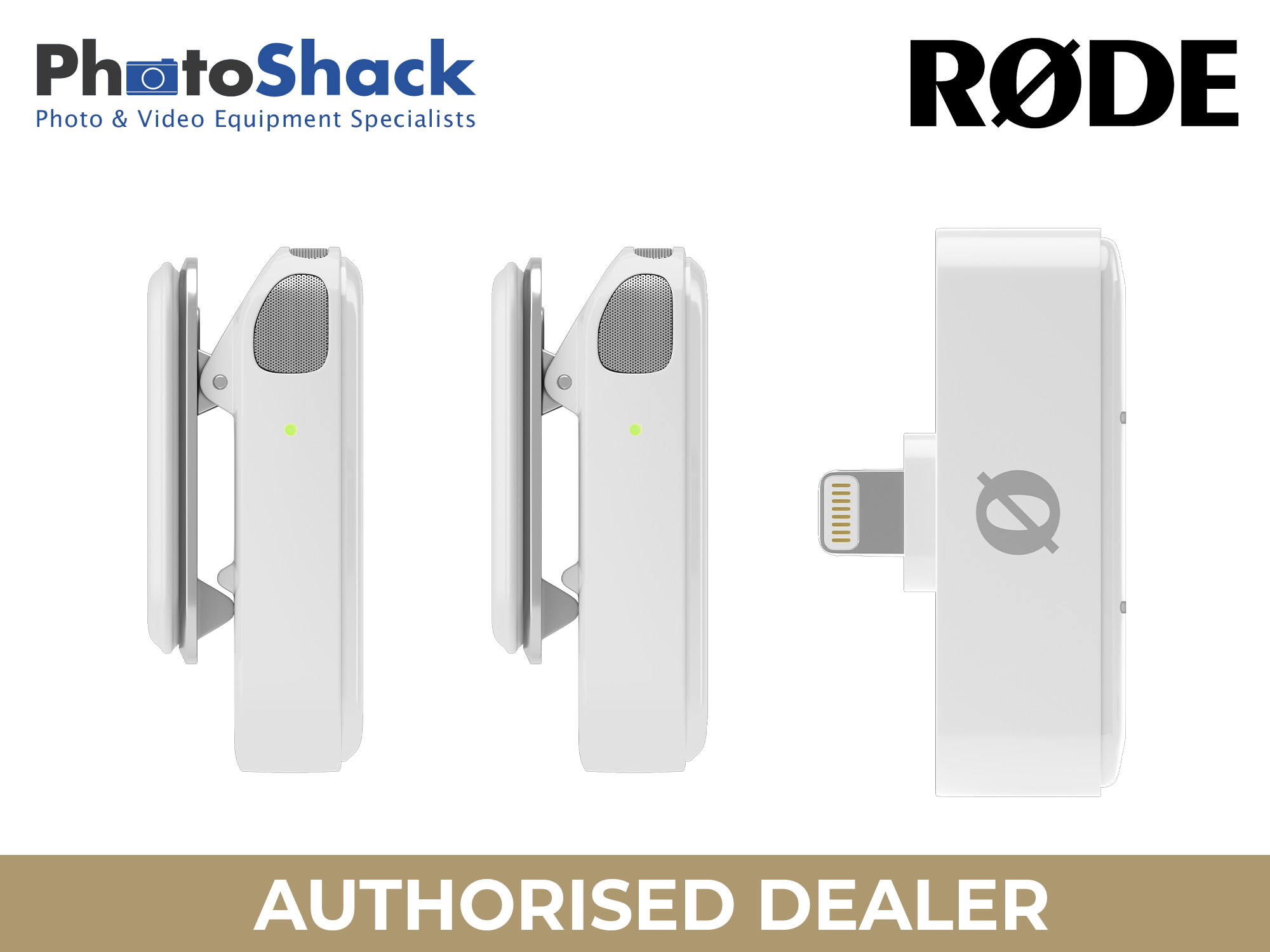 RODE WIME Micro Compact Wireless Microphone Audio System For Apple (Lightning) - White