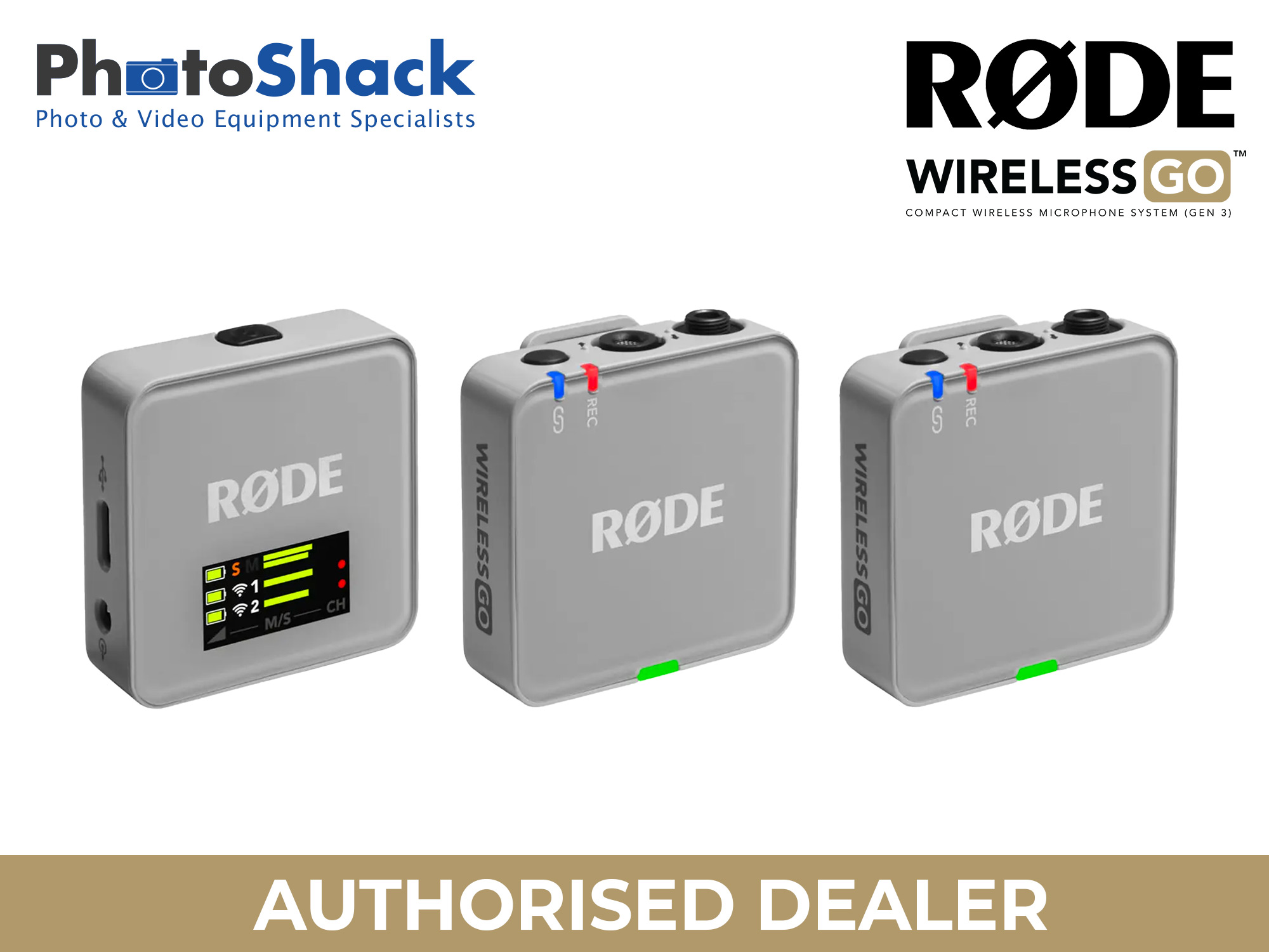RODE Wireless Go (Gen 3) - Stone Grey