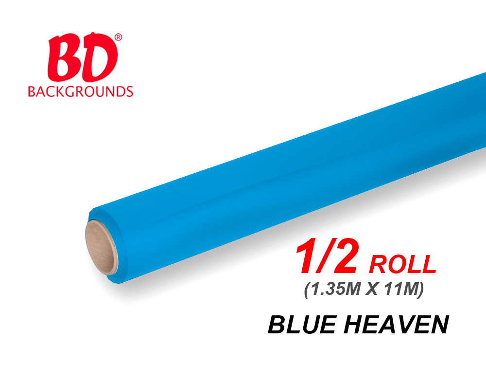 BD Paper Background Half Roll - 103 Blue Heaven