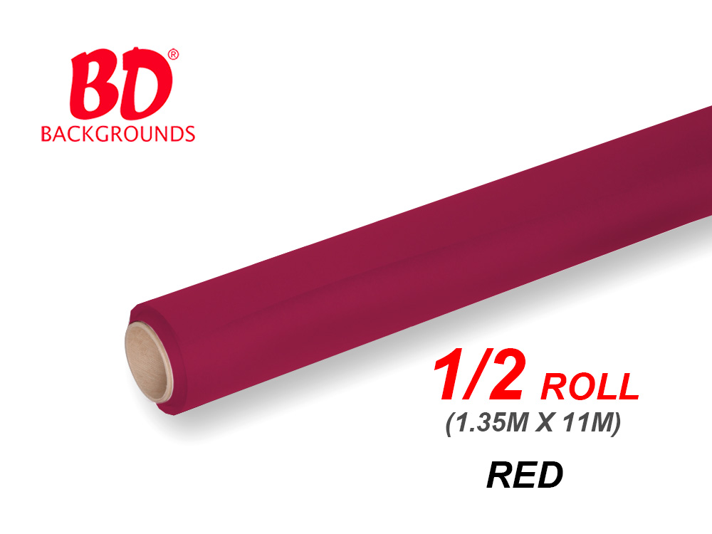BD Paper Background Half Roll - 124 Red