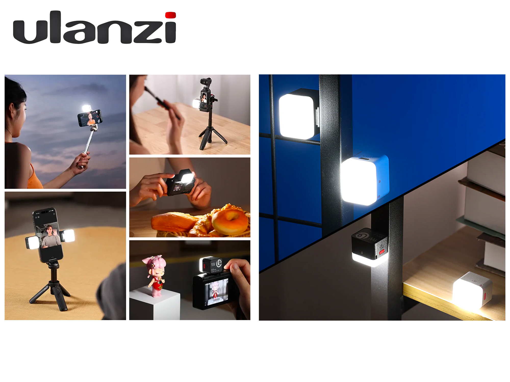 RGB Mini Cube LED Video Light - Ulanzi DG01