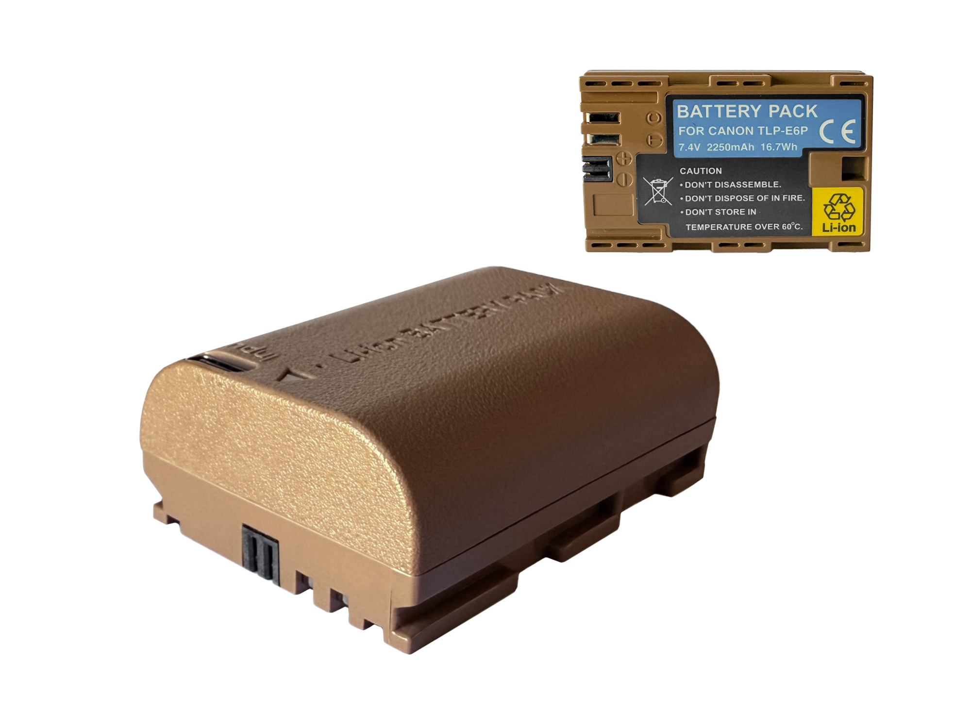 Canon LP-E6P Replacement Battery - Built-in USB Charging